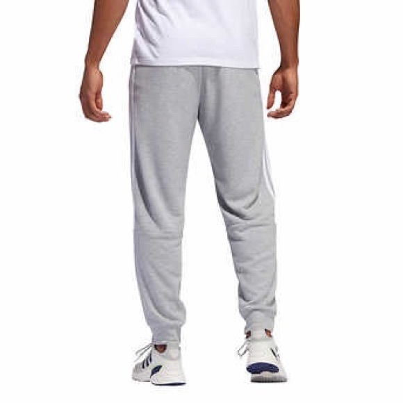 New Men’s Adidas Joggers Sweatpants Gray - Picture 2 of 10